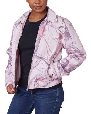 NWT Von Dutch Pink Tree Camo Mechanical Stretch Twill Jacket - Women's Large